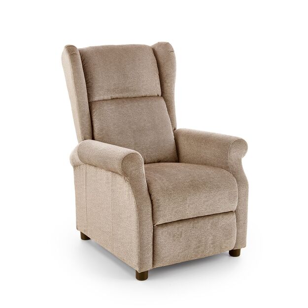 AGUSTIN M recliner with massage function, color: beige