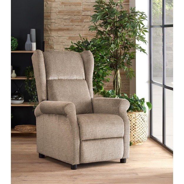 AGUSTIN M recliner with massage function, color: beige 13