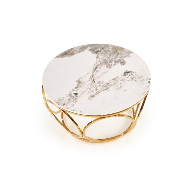 VENUS 2 c. table, white marble / gold