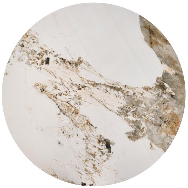 VENUS 2 c. table, white marble / gold