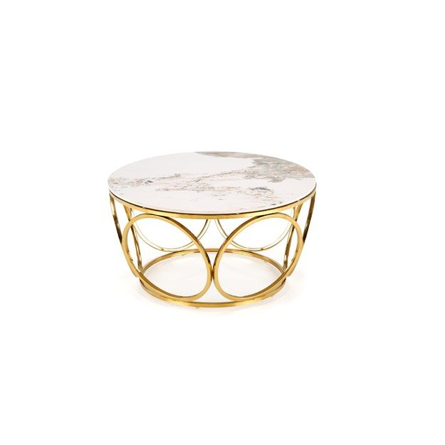 VENUS 2 c. table, white marble / gold 7