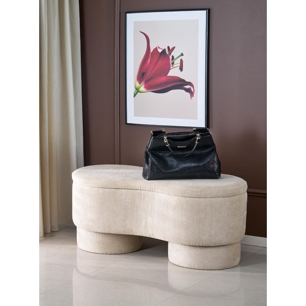 VIVA bench with storage function, beige
