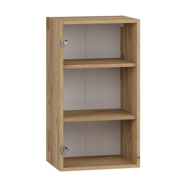 VENTO GV-40/72 carcass, upper cabinet with glass craft oak