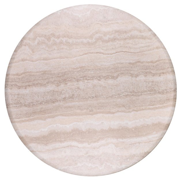 ABBOT round table, light travertine