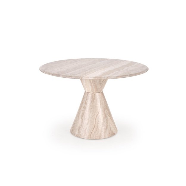 ABBOT round table, light travertine