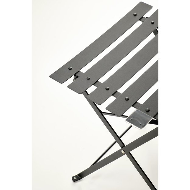 LIVORNO garden set (table+2 chairs), black