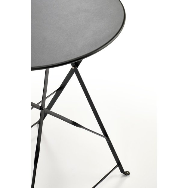LIVORNO garden set (table+2 chairs), black