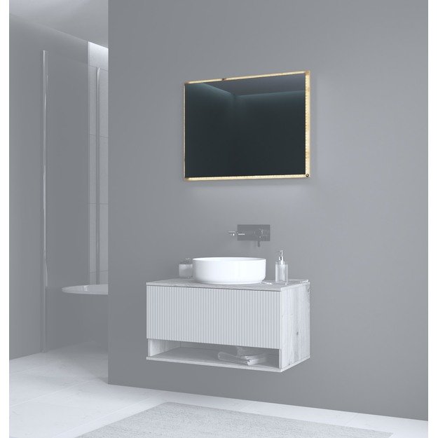 mirror, AVIOLA L-80, artisan oak