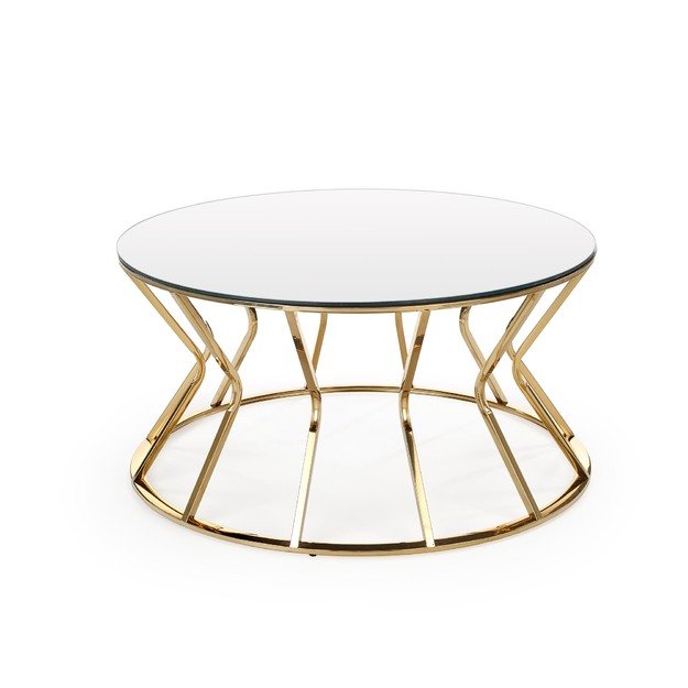 AFINA, coffee table, mirror / gold 1