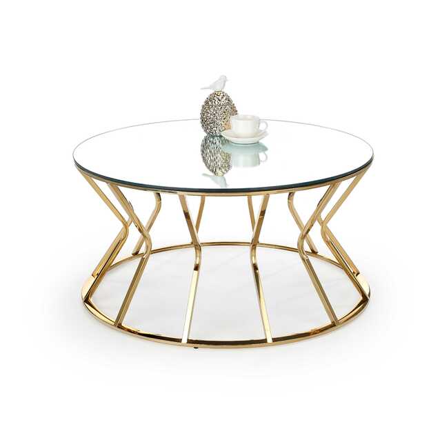 AFINA, coffee table, mirror / gold