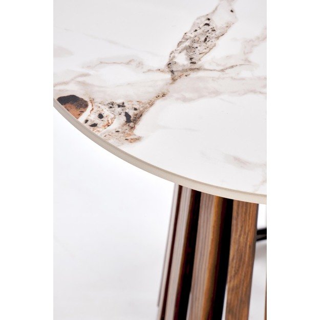 CARINA_S  c.table beige marble / walnut 8