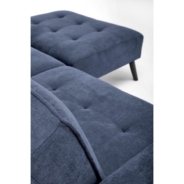 CORNELIUS folding sofa with ottoman, color: blue