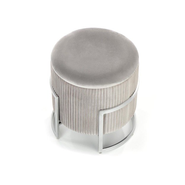 CRICKET pouffe color: light grey 15