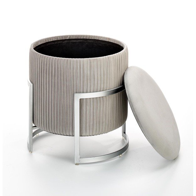 CRICKET pouffe color: light grey 14