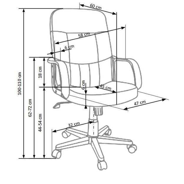 DENZEL chair color: dakr brown 2