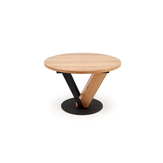 FANIS round extension table, natural / black 6