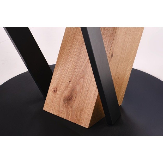 FANIS round extension table, natural / black 1