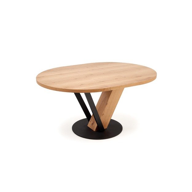 FANIS round extension table, natural / black 3