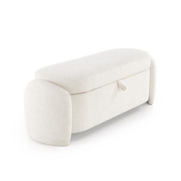 FICARIA bench with storage function, creamy 4