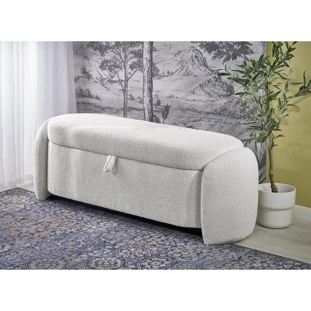 FICARIA bench with storage function, creamy