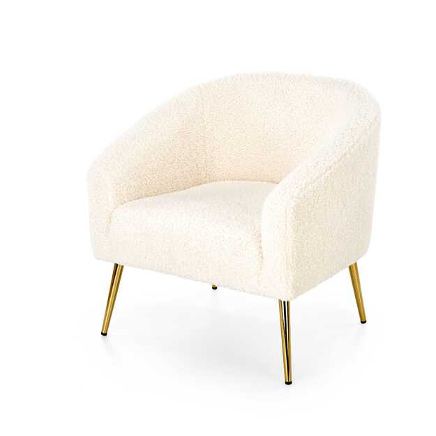 GRIFON leisure armchair cream / gold 3
