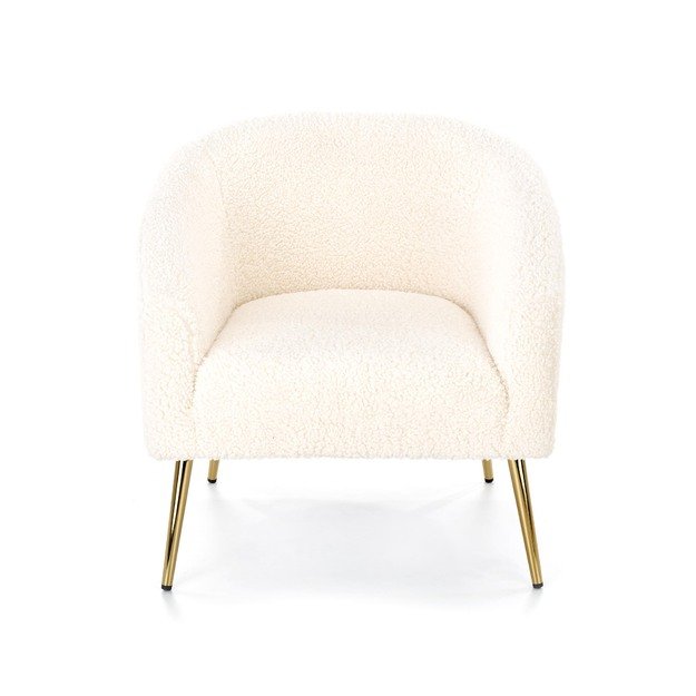 GRIFON leisure armchair cream / gold 10