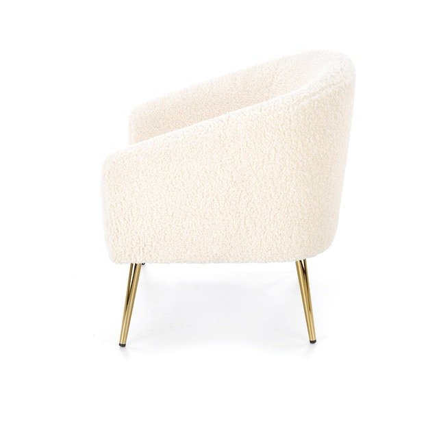 GRIFON leisure armchair cream / gold 14