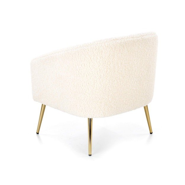 GRIFON leisure armchair cream / gold 5