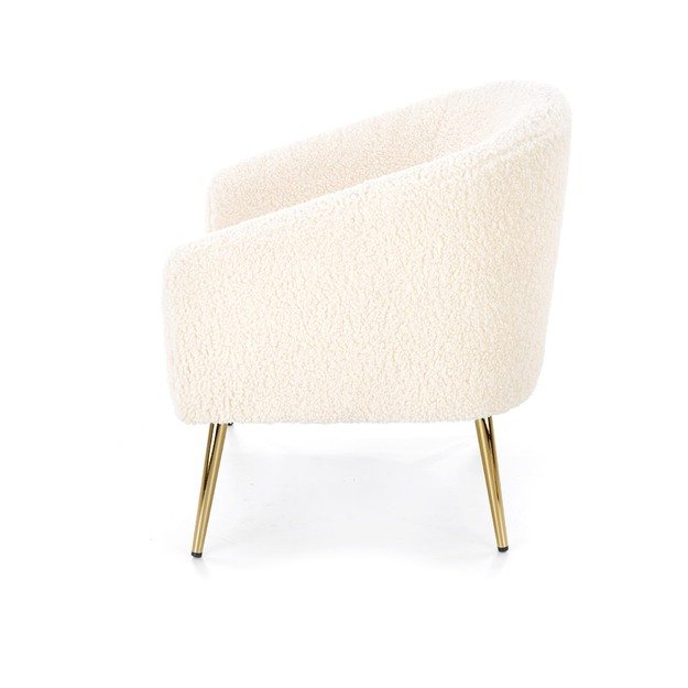 GRIFON leisure armchair cream / gold 4