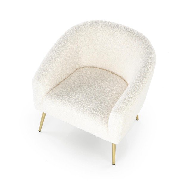 GRIFON leisure armchair cream / gold 11