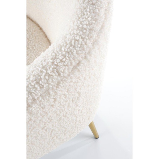 GRIFON leisure armchair cream / gold 6