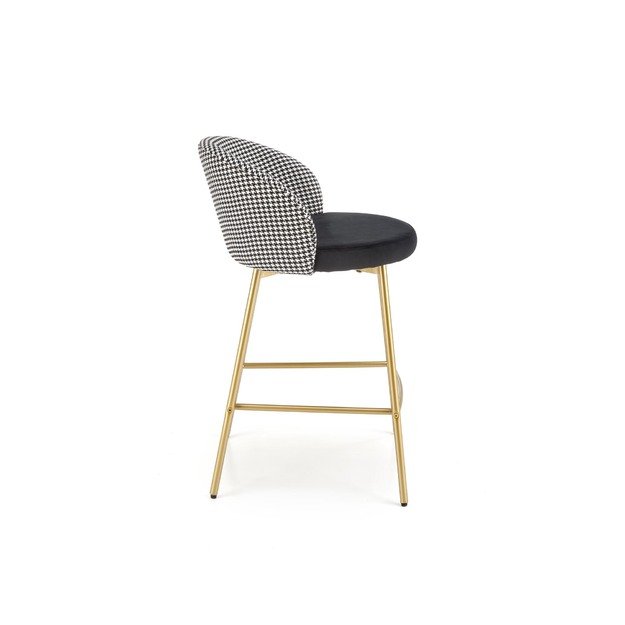 H113 bar stool, black / white 23