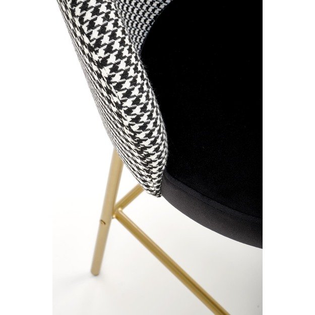 H113 bar stool, black / white 11