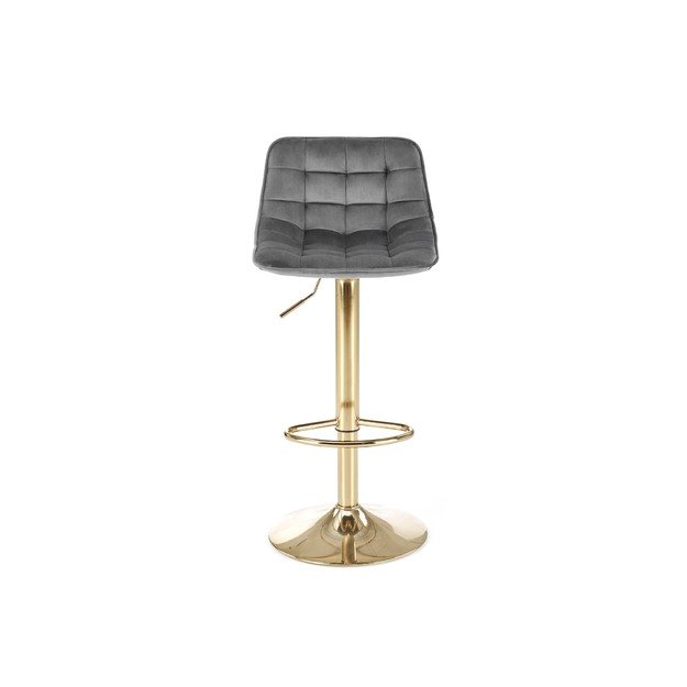 H120 bar stool, gold / dark grey 15