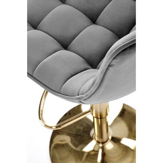 H120 bar stool, gold / dark grey 14