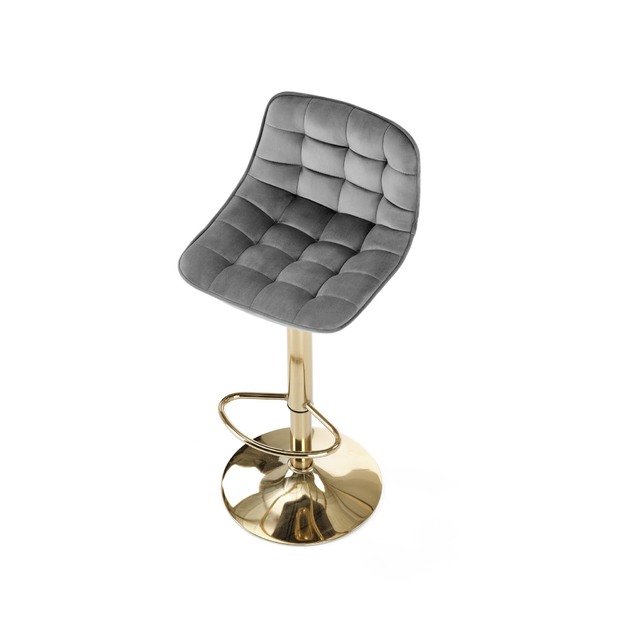H120 bar stool, gold / dark grey 16