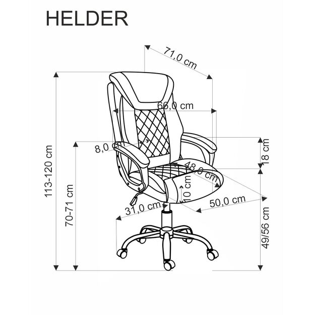 HELDER executive o.chair: black 4