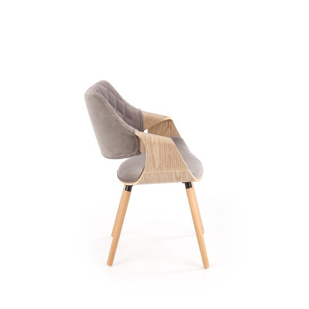 K396 chair, color: light oak / grey 15