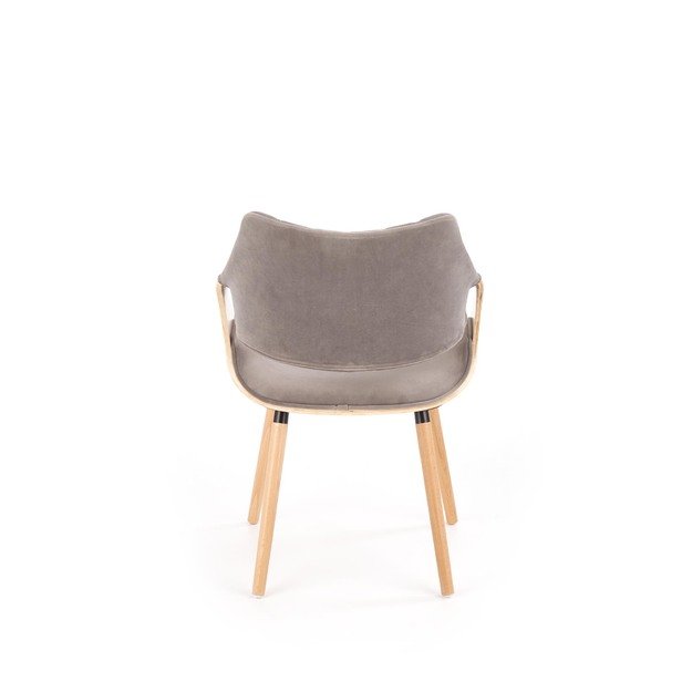K396 chair, color: light oak / grey 7