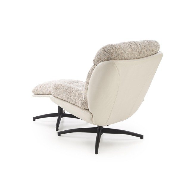 KRONOS armchair with ottoman, beige / multicolored 8