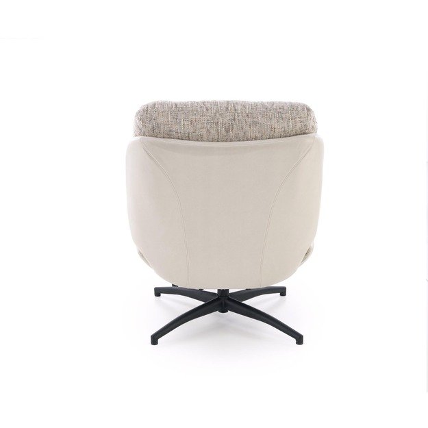 KRONOS armchair with ottoman, beige / multicolored 2