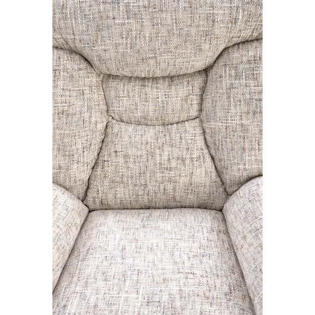KRONOS armchair with ottoman, beige / multicolored 9