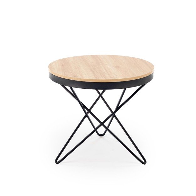 LEILA c.table, natural / black 6