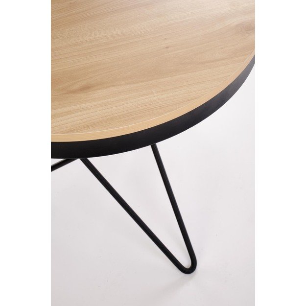LEILA c.table, natural / black 3