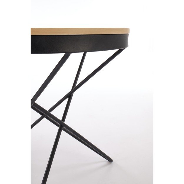 LEILA c.table, natural / black 5