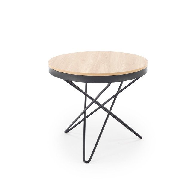 LEILA c.table, natural / black 7