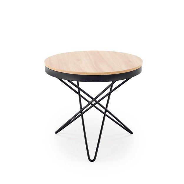 LEILA c.table, natural / black 8