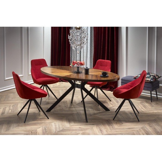 LOCARNO table, color: walnut / black