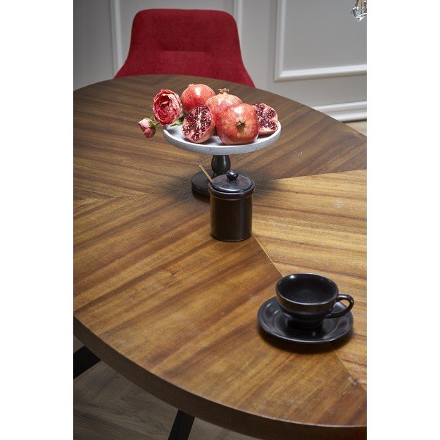 LOCARNO table, color: walnut / black 4