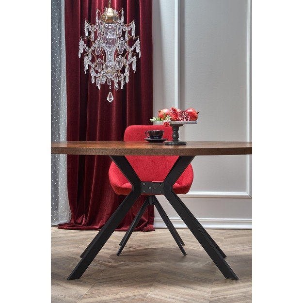 LOCARNO table, color: walnut / black 1